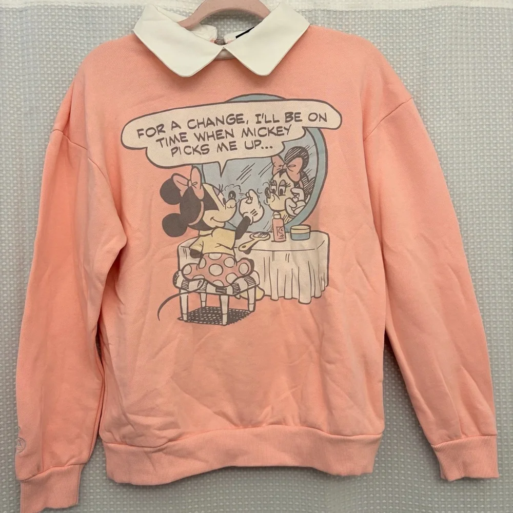 Cakeworthy Minnie Mouse Comic Collared Crewneck S - Picture 3 of 7
